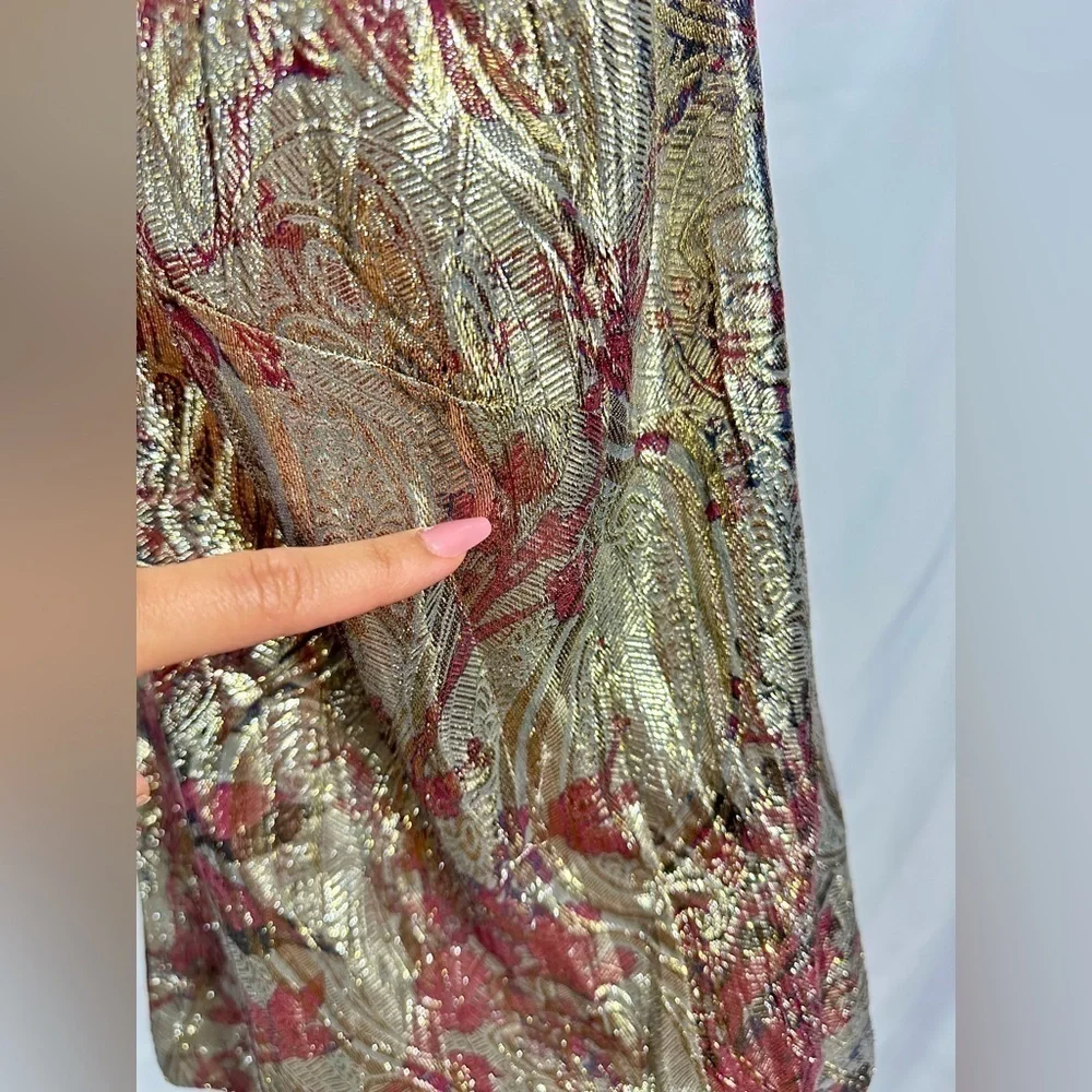 J Crew Cate metallic paisley cami size 8